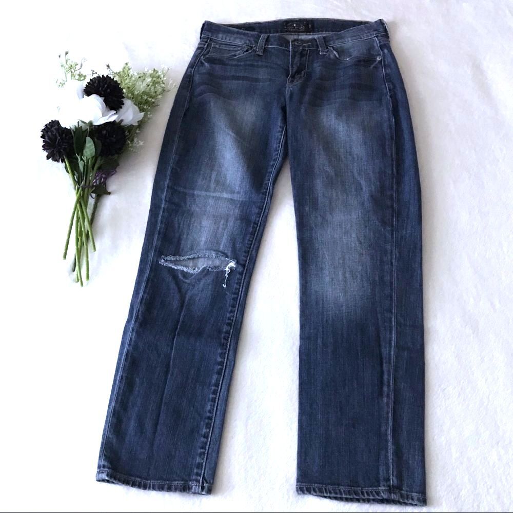 Lucky Brand Mollie Crop Jeans Size 4 27 Medium Wash Denim